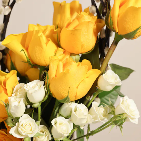 Helen's Bakery Cake | Springtime Delight Flowers Arrangement