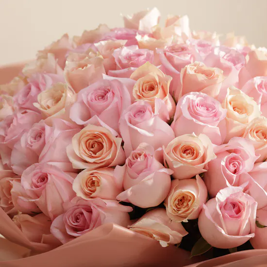Pastel Whispers Rose Bouquet