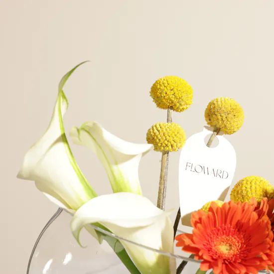 Sunlit Harmony Flowers Vase