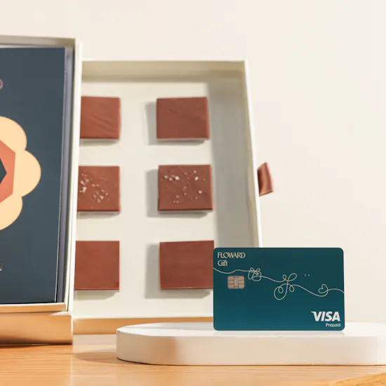Floward 50 KWD Card and Chocolate Box | I Love You Balloon and Flowers