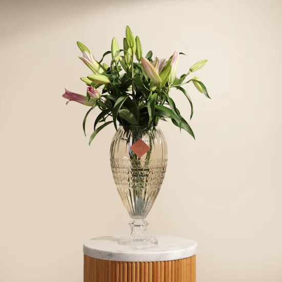 Pink Sapphire | Glass Vase