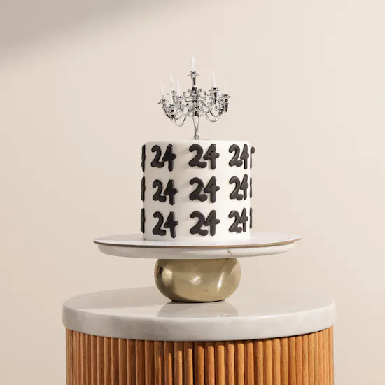 December Cake Customizable Number Candle Cake