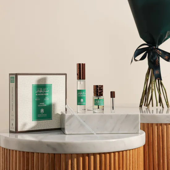 Abdul Samad Al Qurashi Al Khitam Musk Set | Eternal Grace Rose Bouquet