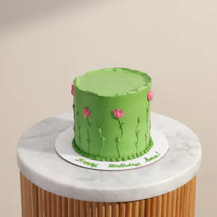 Floward Personalized Pistachio Bloom Cake