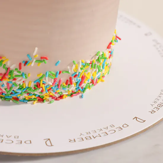 December Cake Personalized Photo Chocolate Cake