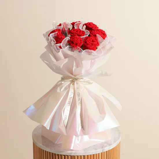 Plush Artificial Roses Bouquet