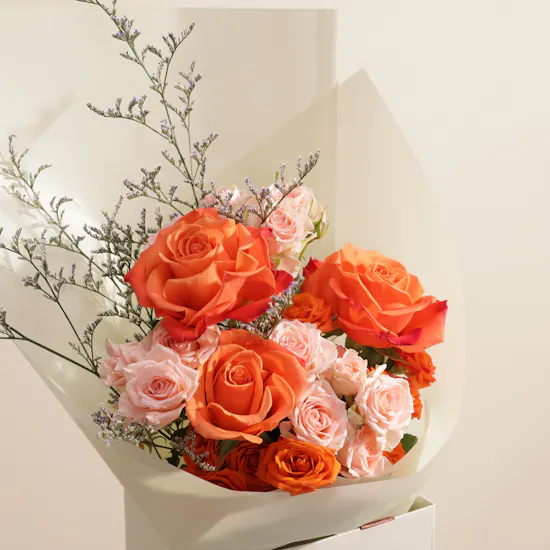 Scarlet Whispers Flowers Bouquet