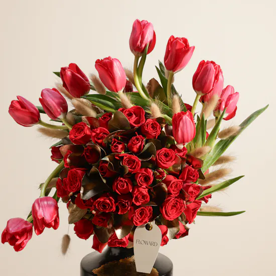 The Red Muse Flower Vase