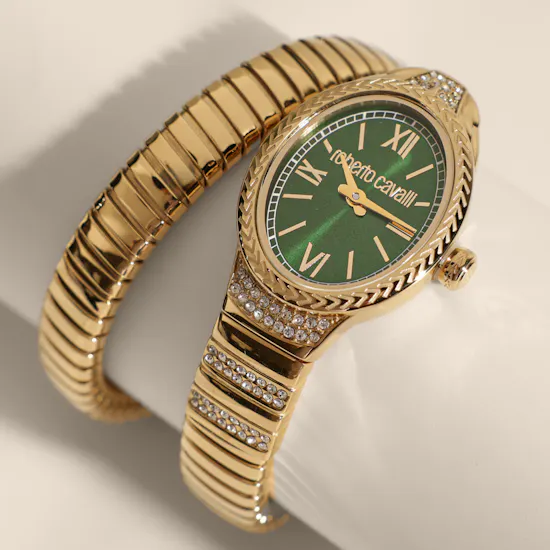 Roberto Cavalli Nirvana Green Dial Women's Watch