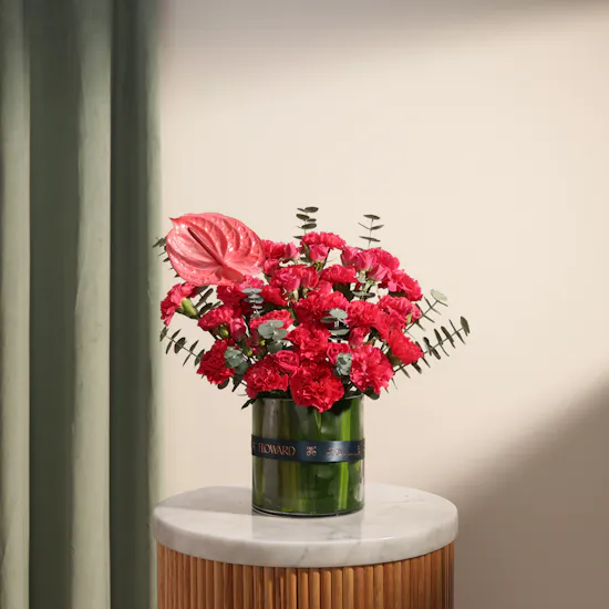 Festive Fuchsia Flower Vase