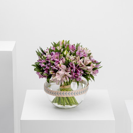 20 Alstroemeria | Glass Vase