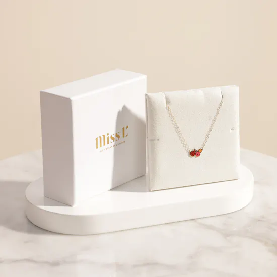 Miss L' by L'azurde Flower Enamel Coated Kids Necklace