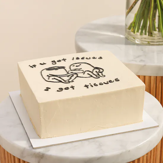 Floward If You Got Issues I Got Tissues Cake | Joyous Flower Vase