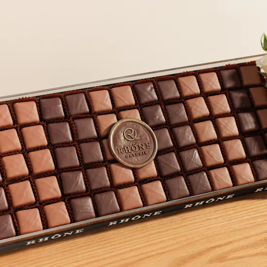 Rhône Floral Chocolate Acrylic Tray