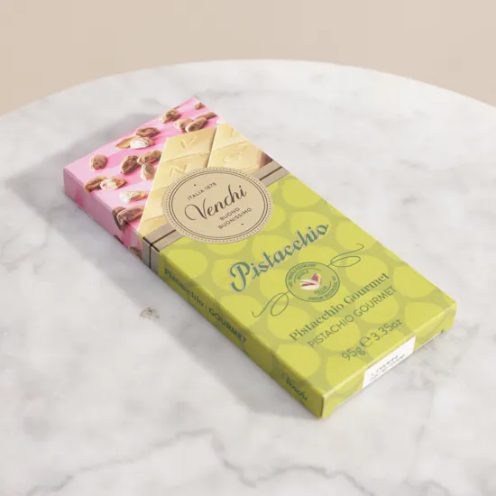 Venchi Pistachio Gourmet Chocolate Bar | 95 g