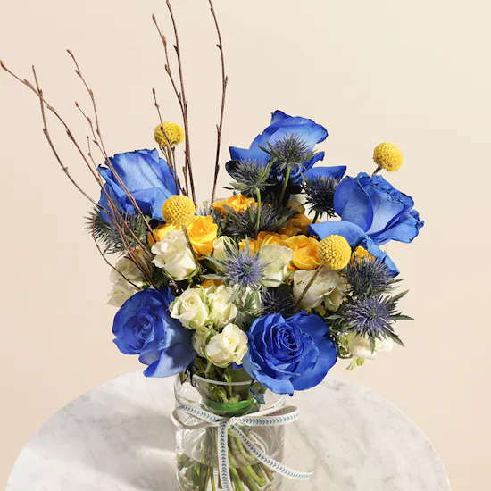 Welcome New Baby Born Flowers Vase