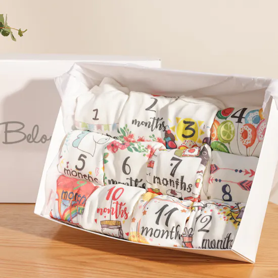 Belovedone Best Memories Baby Set | Welcome Baby Flowers Vase