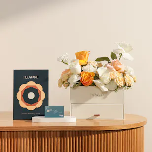 Floward 50 KWD Card | Chocolate and Soft Flower Box