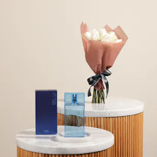 Ajmal Blu Eau De Parfum for Men | Serene Flowers Bouquet