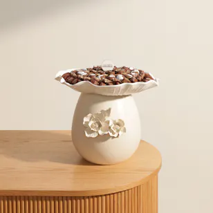 Floward Eid Mubarak Floral Chocolate Ceramic Tray