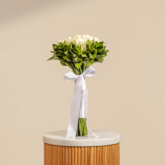 White Roses Bouquet | 30 Roses