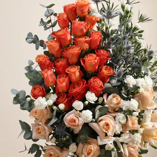 The Sunset Harmony Flowers Vase