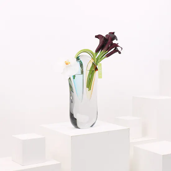 Black & White Flowers | Classic Vase