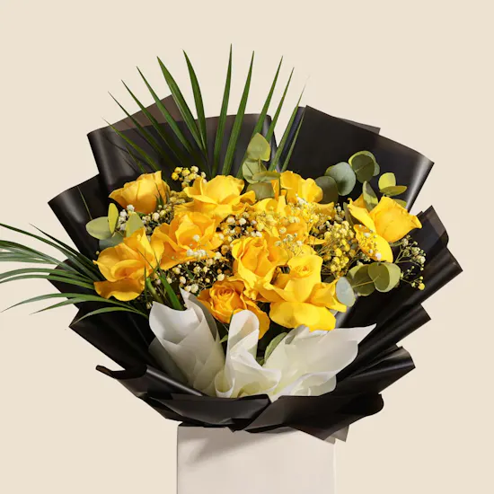 Golden Mood Flower Bouquet