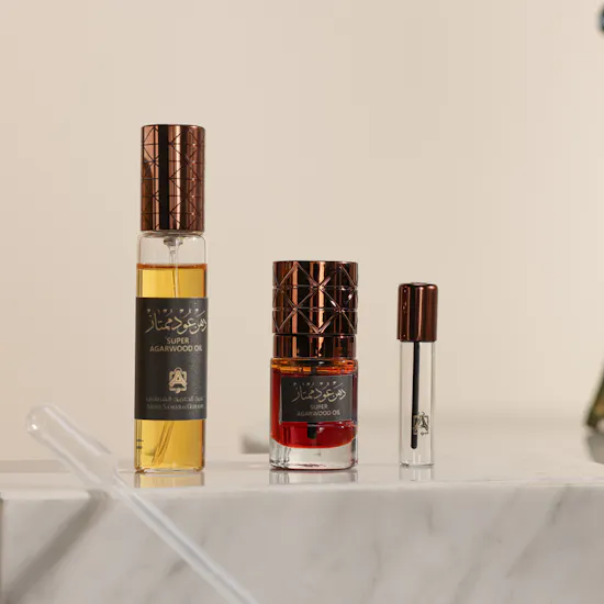 Abdul Samad Al Qurashi Super Agarwood Oil | Peach Bliss Rose Bouquet