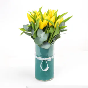 Yellow Tulip | Cylinder Vase Yellow Tulip | Cylinder Vase