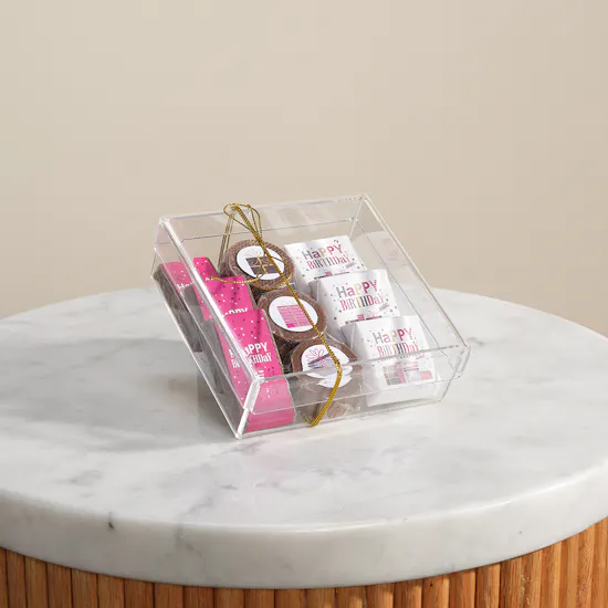 Lilac Happy Birthday Pink Chocolate Box