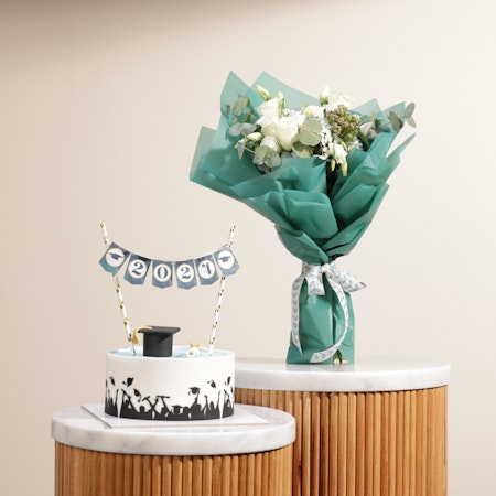 Cake Boutique Graduation Cake | Flowers