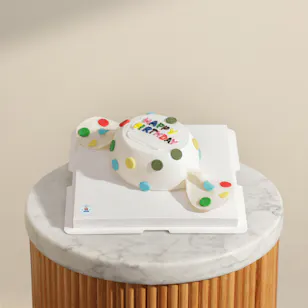Sweet Sensation Candy Shape Birthday Cake