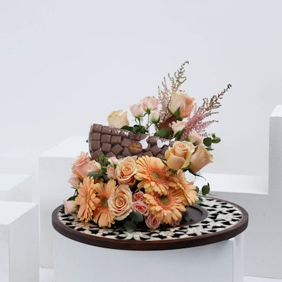 Haute Boutique Wooden Round Tray