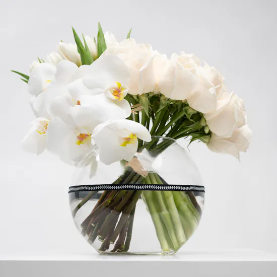 Gorgeous White | Glass Vase
