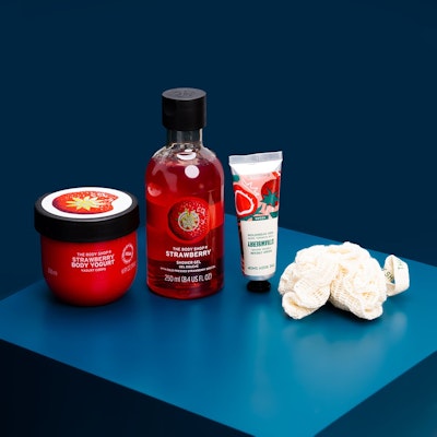 Lather & Slather Strawberry Gift Case - The body shop - Small
