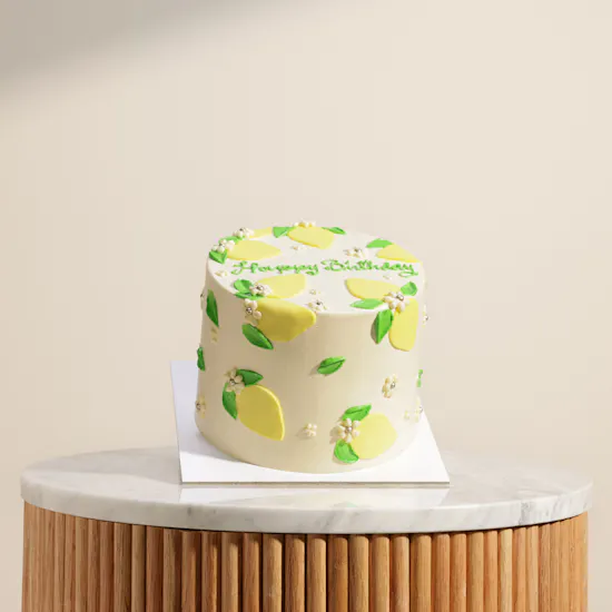 Floward Lemon Portrait Birthday Cake