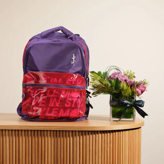 Skybags Back to School Backpack Bag | Flowers Vase