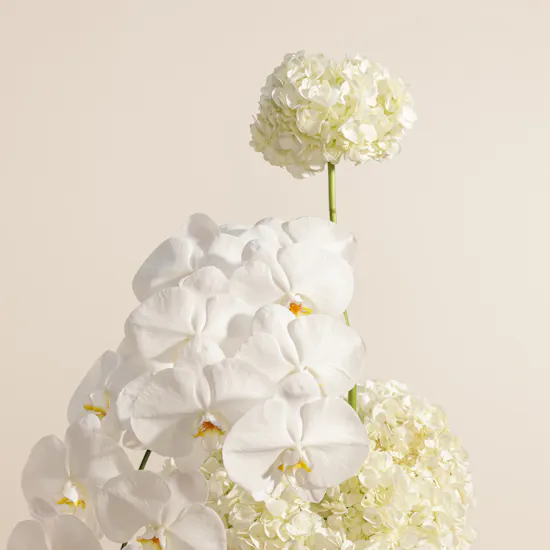 Elegant White Flowers Box