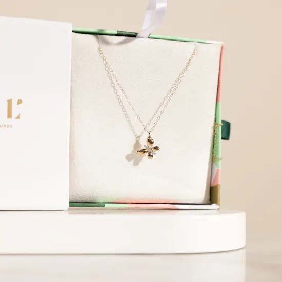 Miss L' by L'azurde Butterfly Diamonds Necklace