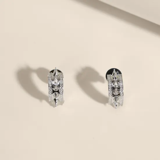 Hilia Mushawak Thin Silver Women's Earrings