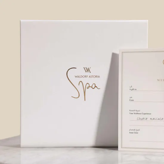 Waldorf Astoria Spa 60 Minutes Couple Massage Gift Voucher