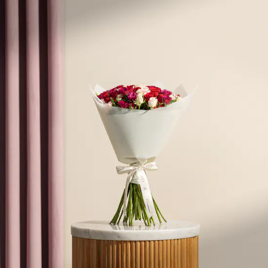 Wild Blush Baby Roses Bouquet