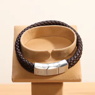 Zus Double Brown Leather Bracelet