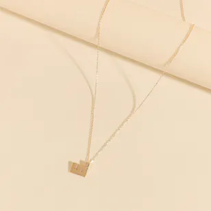 Midad letter Faa necklace | 18 k Gold