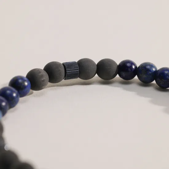 Tommy Hilfiger Carbon Beaded Men's Wristband