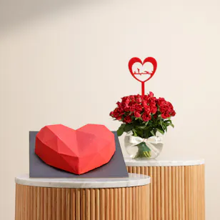 Dinara Kasko Red Cake | I Love You Flowers