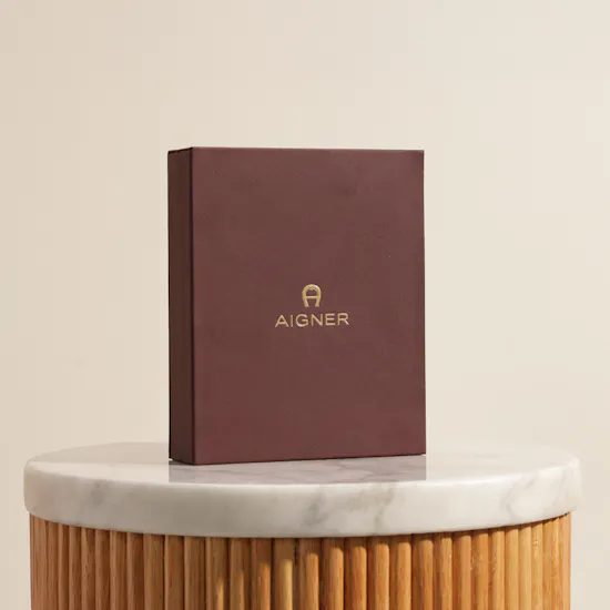 Aigner Gold-plated A-logo Circle Necklace