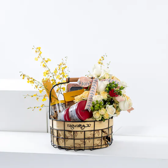 Nagwa Medium Basket | Cheerful Blooms