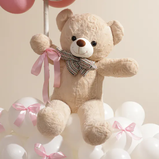 Balloonizer New Baby Girl with Teddy Bear Balloons